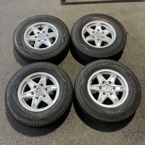 【5559】★【送料無料】★ 195/80R15 107/105L lt4本セット冬タイヤDUNLOP WINTERMAXX SV01【2020年】アルミンホイール 15X6J PCD139.7/6H