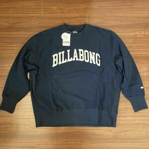 新品タグ付き BILLABONG ビラボン トレーナー ネイビー L