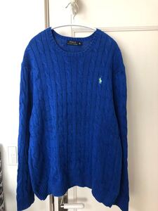 ラルフローレン ニット POLO RALPH LAUREN セーター ポロ ケーブルニット コットン　サイズxl