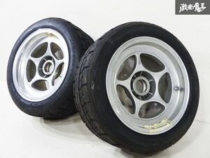 ●ENKEI エンケイ FORMULA フォーミュラ 13インチ 実測値 8J ＋0 センターロック 軽量 ホイール 2本セット タイヤ付 競技用 即納