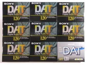 DATテープ 9本セット 【SONY DT-120RA (8本)／maxell DM120D (1本)】 新品未開封