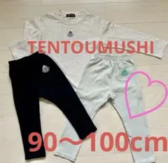 TENTOUMUSHIてんとう虫　薄手長袖100cm、スパッツ90&100cm