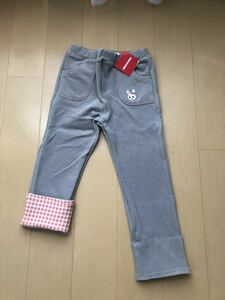 100 新品 ミキハウス 女の子 秋冬 厚手 ストレッチパンツ 長ズボン うさこ