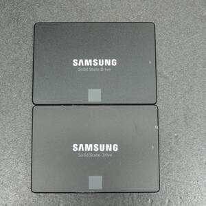 【2台まとめ売り/検品済み】SAMSUNG 860 EVO SSD 250GB MZ-76E250 (使用時間：1319h・7334h) 管理:Y-95