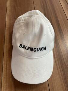 BALENCIAGA /ホワイト /キャップ/帽子 /バレンシアガキャップ/サイズL/58cm