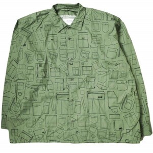 SSZ エスエスズィー 24SS 日本製 BILL分 Collection POCKET zura SHIRT ポケット面シャツ 11-11-0937-139 M OLIVE BEAMS トップス g18899