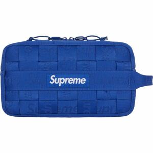 【新品未使用】24SS 新品 SUPREME シュプリーム WOVEN UTILITY BAG ユーティリティバッグ BLUE ブルー 青色 即決早い者勝ち