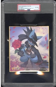 【PSA6】ルカリオ/ハロウィン仮装ver.1/ミニ色紙/配布/2019 POKEMON Center HALLOWEEN CAMPAIGN SHIKISHI ART HLLWN.CP.SHIKISHI ART-V.1