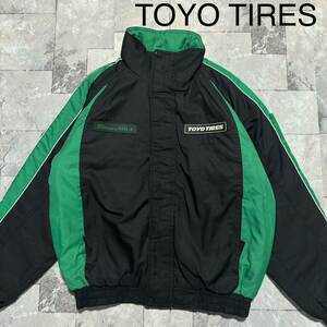 TOYO TIRES トーヨータイヤ ナイロンジャケット MK4 360°STUDLESS 企業ロゴ 中綿 非売品 刺繍ロゴ サイズM 玉FS1387