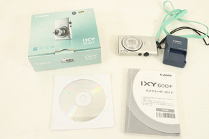 【通電OK】Canon PC1676 キヤノン コンパクトデジタルカメラ IXY 600F イクシー シルバーカラー カメラ 写真撮影 光学機器_AIT_B1225-I005