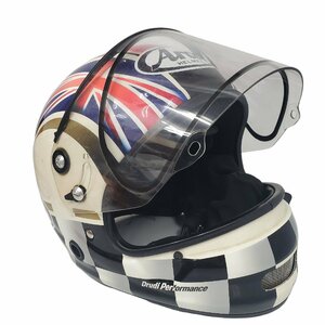 Arai アライ 競艇 ボートレース　ヘルメット サイズS 55-56cm 　ヘルメット　AH-1010　ユニオンジャック　チェッカーフラッグ柄