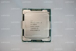 【美品】Intel Core i9-7980XE 18コア 36スレッド 4.4GHz LGA2066 Skylake-X X299/C622対応 4ch メモリ8本 DDR4最大512GB PCIe3.0 44レーン