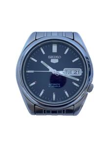 SEIKO◆自動巻腕時計/アナログ/BLK/SLV/7s26-01v0