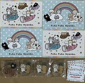 Fuku Fuku Nyanko ふくふくにゃんこ　イベントハガキ2種　ガチャガチャ　アクリルスタンド2種　4個セット