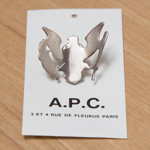 APC 04年 ラモーンズ シルバーブローチ ピンバッジ アーペーセー A.P.C