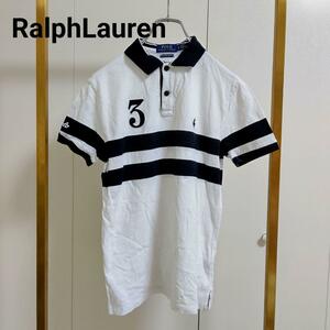 RalphLauren(ラルフローレン)/ホワイト×ブラックポロシャツ