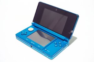 【質Banana】ジャンク!!! Nintendo/任天堂 3DS ポータブルゲーム機 ブルー 部品取りに♪.。.:*・゜