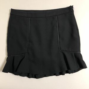 即決☆ZARA ザラ フリル フレア ミニ スカート S ブラック