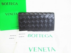 【展示保管品】 ボッテガヴェネタ BOTTEGA VENETA ナッパ イントレチャート コンチネンタルウォレット ２つ折り 長財布