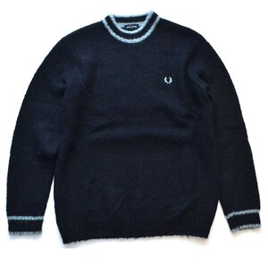 FRED PERRY フレッドペリー アルパカブレンドクルーネックジャンパー セーター 長袖 K4563 Lサイズ メンズ M044252