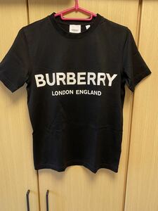 正規 19AW BURBERRY LONDON ENGLAND バーバリー by Riccardo Tisci ロゴ レディース Tシャツ 黒 XS THTHAGAR129SAM 8011651