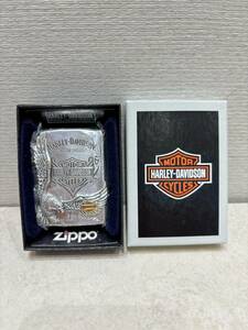 M5205　新品 未使用 Zippo HARLEY-DAVIDSON 2013年製 ジッポ ハーレーダビッドソン アメリカ イーグル 企業コラボ バイク オイルライター