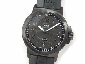 【美品】ORIS オリス BC3 アドバンスド デイデイト 01 735 7641 4764-07 5 22 58BFC ブラック SS メンズ 自動巻 黒文字盤 箱 ギャラ