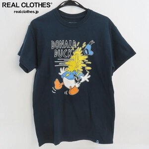 ☆XLARGE×DISNEY/エクストララージ×ディズニー ドナルドダック プリント Tシャツ 01153150 /M /UPK