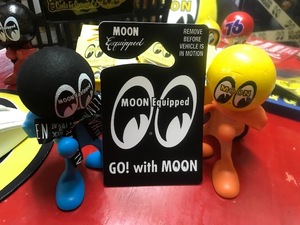 MOON Equipped Eyeshape パーキング パーミット ブラック　検索用→ムーンアイズ　MOONEYES　アメリカン雑貨　STP 