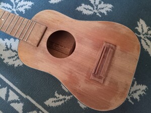 希少で貴重なヴィンテージ 塗装ベース ABE MAHELONA SOPLANO Ukulele ソプラノウクレレ ハワイアンコア 手作り ハンドメイド 漆塗りなどに