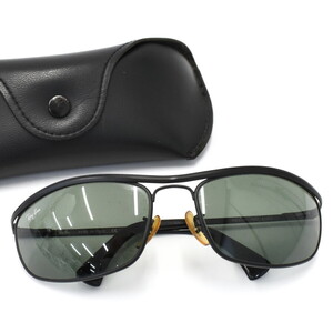 1円 ◆美品 RayBan レイバン サングラス アイウェア RB3119 メタル ブラック◆E.Ble.tI-18