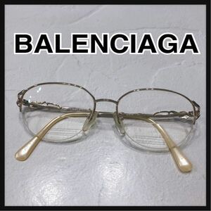 ☆BALENCIAGA☆ バレンシアガ 眼鏡 メガネ めがね アイウェア 度入り ゴールド ブランド レディース 女性 送料無料