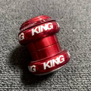 CHRIS KING ヘッドセット No Thread Set 1-1/8 レッド　 クリスキング　BD-1 birdy