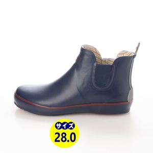 メンズレインブーツ　レインシューズ　長靴　雨靴　天然ゴム素材　新品『20088-NAV-280』28.0cm　在庫一掃セール