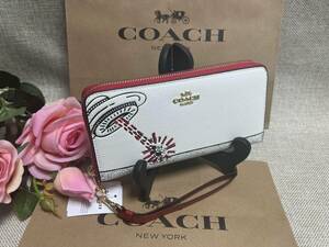 コーチ COACH 長財布 財布 Disney Keith Haring ディズニー キースヘリング コラボ ミッキーマウス ロングジップアラウンド C7800　a171