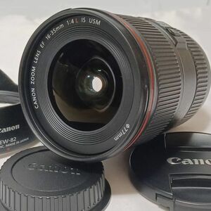★☆ 使用感激少の特上品 ☆★ キャノン Canon EF16-35mm F4L IS USM フルサイズ対応