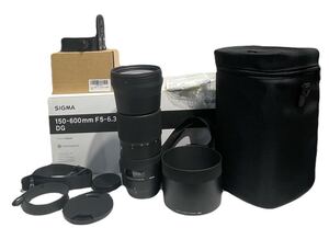 △ck-423 SIGMA シグマ 150-600mm f5-6.3 DG OS HSM Contemporary Canon キヤノン 三脚座付き ケース、箱付き(S309-1)