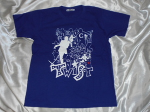 送料185円・U59■ 矢沢永吉　青い Tシャツ Lサイズ 2010年 TWIST 日本武道館