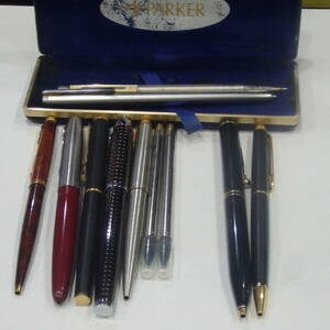 1円スタート激レア PARKER パーカー 他 筆記用具 箱付き 万年筆 ボールペン まとめ 32288 11-2