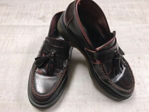 ドクターマーチン DR.MARTENS パンク ストリート エアクッションソール タッセル ローファー 靴 レディース UK4 チェリーレッド 23cm程度