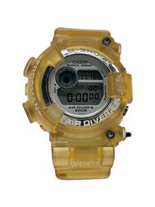 CASIO◆FROGMAN/WSSC/クォーツ腕時計/デジタル/ラバー/YLW/SS/DW-8250WC//