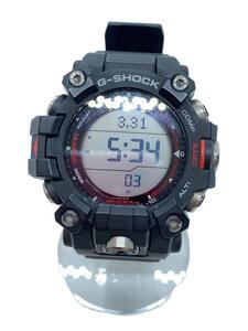 CASIO◆ソーラー腕時計_G-SHOCK/デジタル/ラバー/BLK/BLK