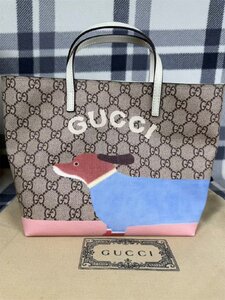 美 品 Gucci グッチ ハンドバッグ グレインレザー 1円スタート ブラウン