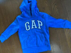 GAP 定番ロゴパーカー フード付きトレーナー ブルー　90 2歳用　ギャップキッズ