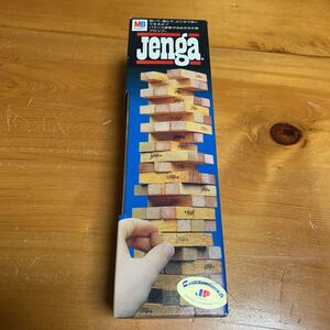 ジェンガ Jenga 野村トーイ NOMURA TOY昭和レトロ 1986年 木製ゲーム 木製ブロック 中古品 美品 送料無料