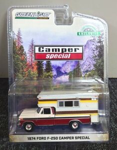 GREENLIGHT 1974 Ford F-250 Camper Special with Large Camper 1/64 ミニカー フォード グリーンライト キャンピングカー 未開封品