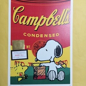 DEATH NYC 世界限定100枚 アートポスター　 SNOOPY スヌーピー PEANUTS ウッドストック トム エバハート アンディ ウォーホル Andy　Warhol