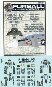 1/48 ファーボールデカール　F-4B、N、J、S用 コクピット