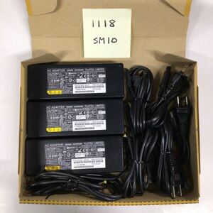 （1118SM10）送料無料/中古/FUJITSU 富士通 フジツウ/FMV-AC323B(SEE120P2-19.0)/19V/5.27A/純正 ACアダプタ 3個セット