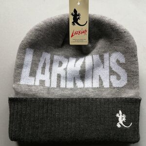 未使用品 LARKiNS ラーキンス ニット帽 ニットキャップ グレー フリーサイズ 株式会社グリフォンハット 帽子 キャップ　